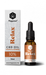 Aceite de CBD Happease Relax Tropical Sunrise, 10% CBD, 1000 mg, 10 ml