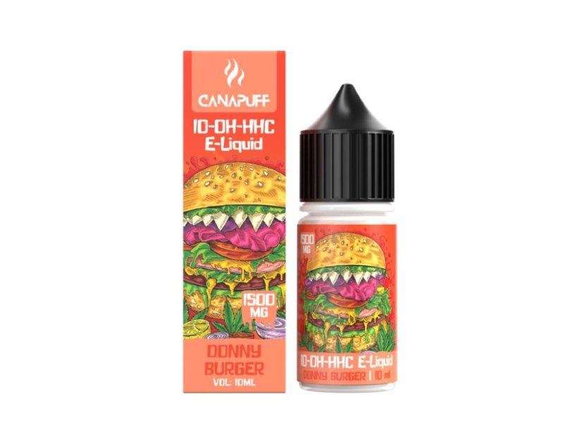 CanaPuff 10-OH-HHC flytande Donny Burger, 1500 mg 10-OH-HHC, 10 ml