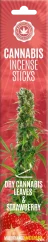 Cannabis Räucherstäbchen Trockenes Cannabis & Erdbeere