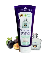Herbavera švestkový tuk s konopím, 200 ml
