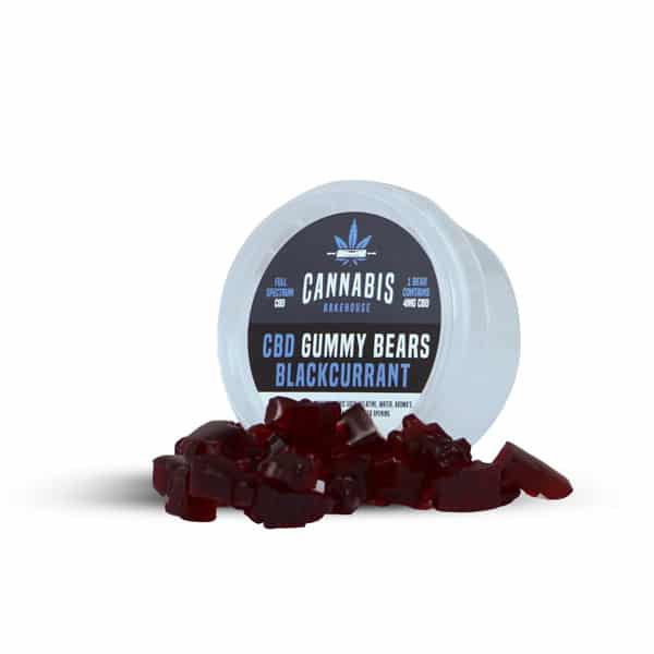 Cannabis Bakehouse CBD Fruchtgummis Schwarze Johannisbeere,  22 Stk. x 4 mg CBD, 30 g