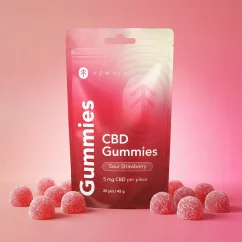 Hemnia CBD Gummibonbons, Erdbeere, 500 mg CBD, 100 Stück x 5 mg, 300 g