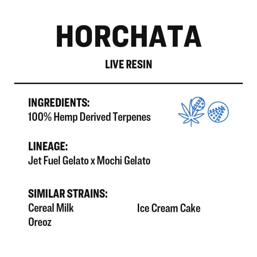 True Terpenes Levende harpiks Horchata (2 ml - 960 ml)