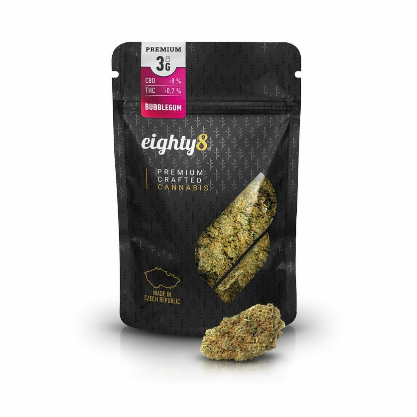 Eighty8 Fleur de Chanvre CBD Bubblegum - 1 à 25 grammes