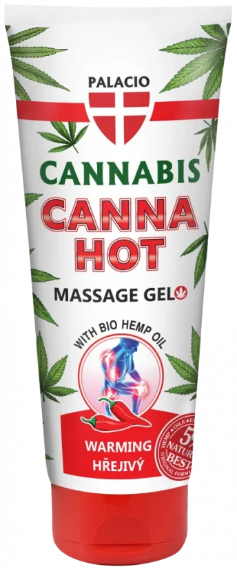 Palacio - Hanf Massage Gel CANNAHOT (Wärmende) Tube, (200 ml)