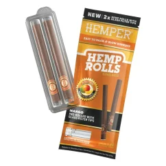 HEMPER King Size Rolls + Boquilla de Vidrio 2pk - Mango