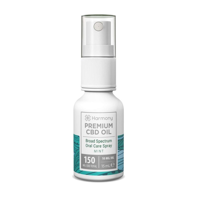 Harmony Spray al CBD Igiene orale 150 mg, 15 ml, menta