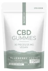 Nature Cure CBD Blaubeer-Gummis, 30 Stück, 750 mg CBD, (99 g)