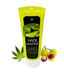 Herbavera Gyvatės tepalas su kanapėmis ir kaštonais, 200 ml