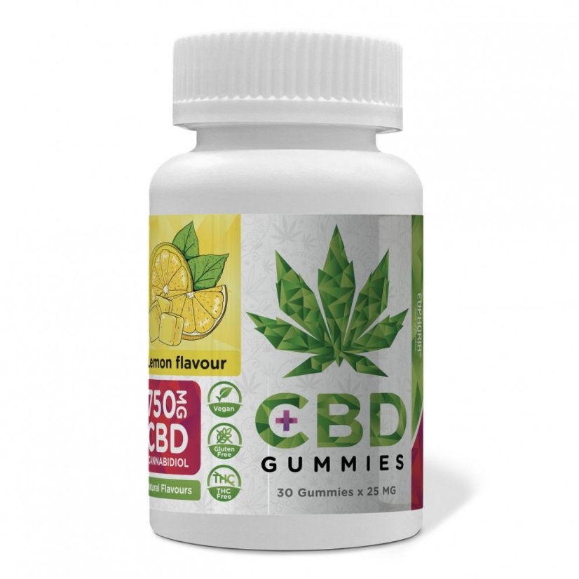 Euphoria Bonbons CBD Citron 750 mg CBD, 30 pcs X 25 mg