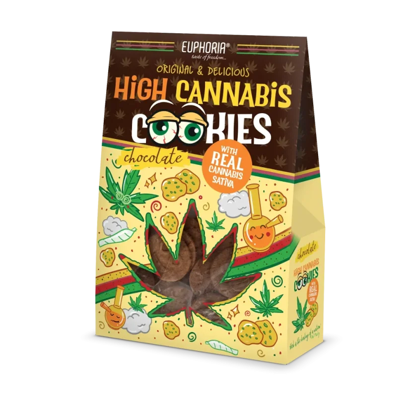 Euphoria High Cannabis Chocholate бисквити с CBD, 100гр