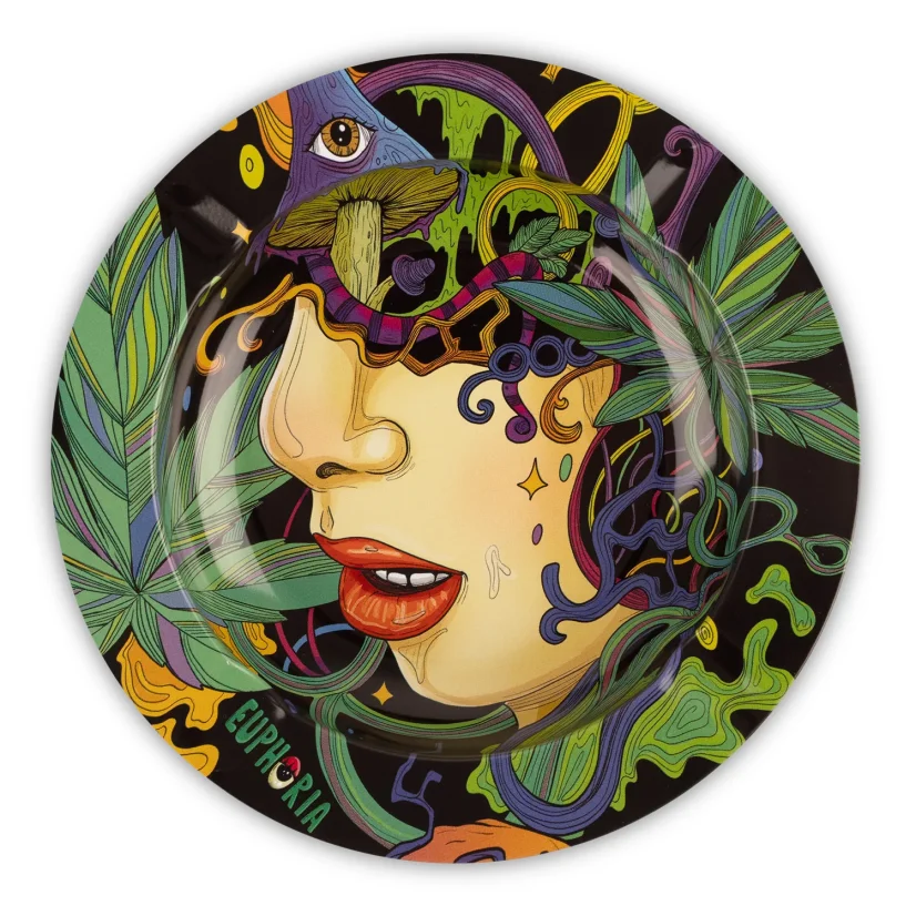 Euphoria Scrumieră metalică premium, design aleatoriu