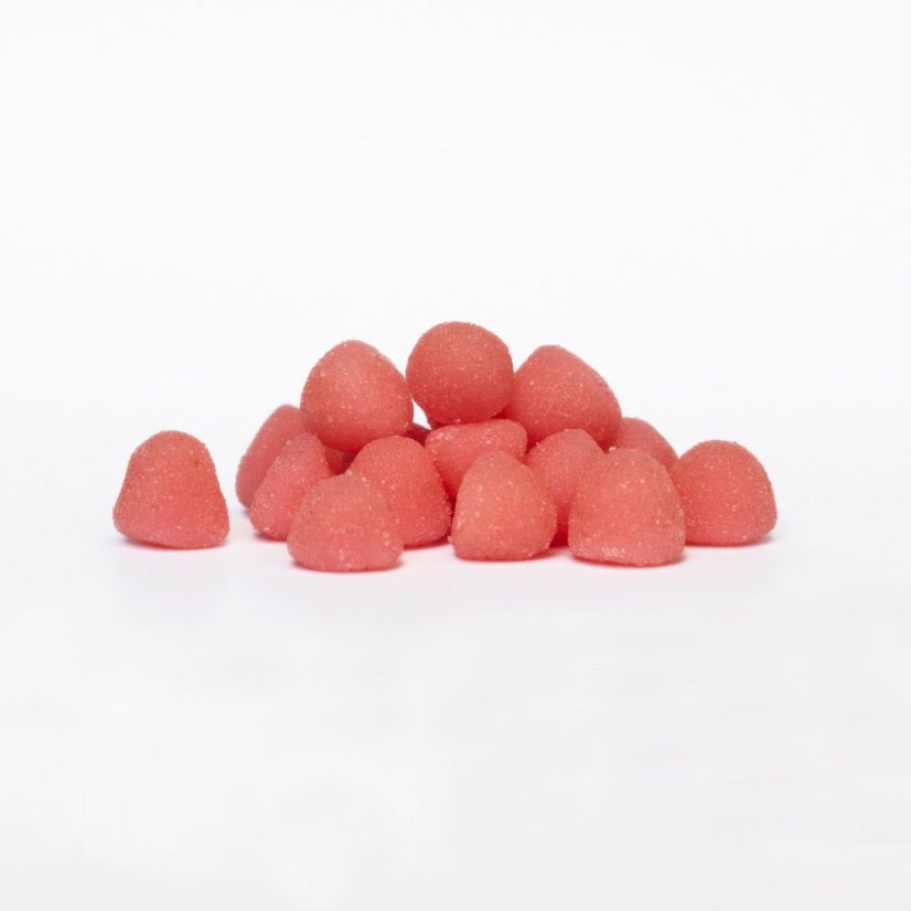 Hemnia Bonbons au CBD, fraise acidulée, 100 mg de CBD, 20 pièces x 5 mg, 45 g