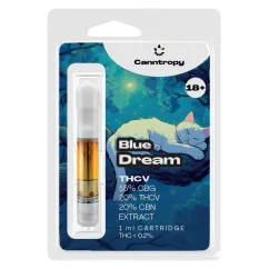 Canntropy THCV-Kartusche Blue Dream – 20 % THCV, 60 % CBG, 20 % CBN, 1 ml