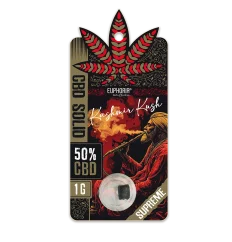Euphoria CBD Padat Hash Kashmir Kush, CBD 50%, 1 g