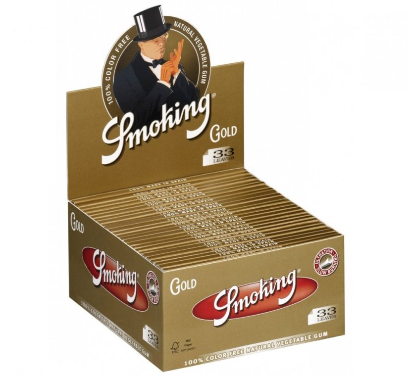 Smoking Papers Grande taille - Or mince