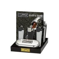 Clipper Classic Metal – Negru și Argintiu (12 buc.)