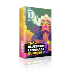 Heavens Haze THCV Gomas de limonada de mirtilo 5 unidades - 15 mg THCV + 5 mg CBN, 13,5 g