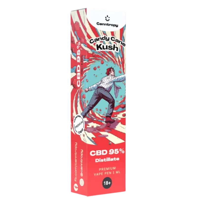 Canntropy CBD Vape Pen Candy Cane Kush, CBD 95 %, 1 ml