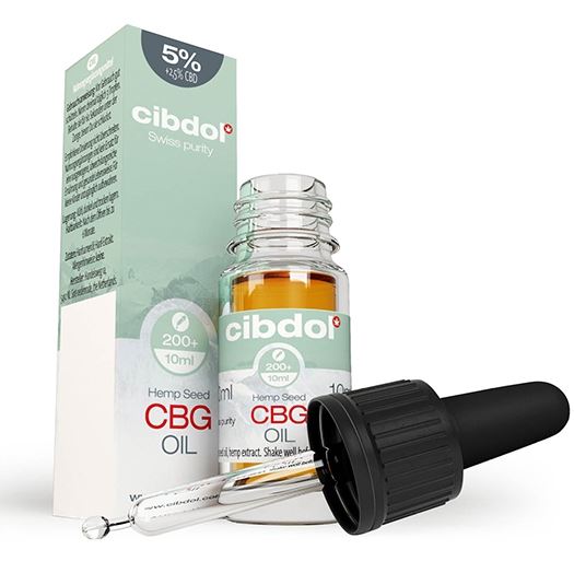 Cibdol Hemp Oil 5% CBG și 2,5% CBD, 500:250 mg, 10 ml