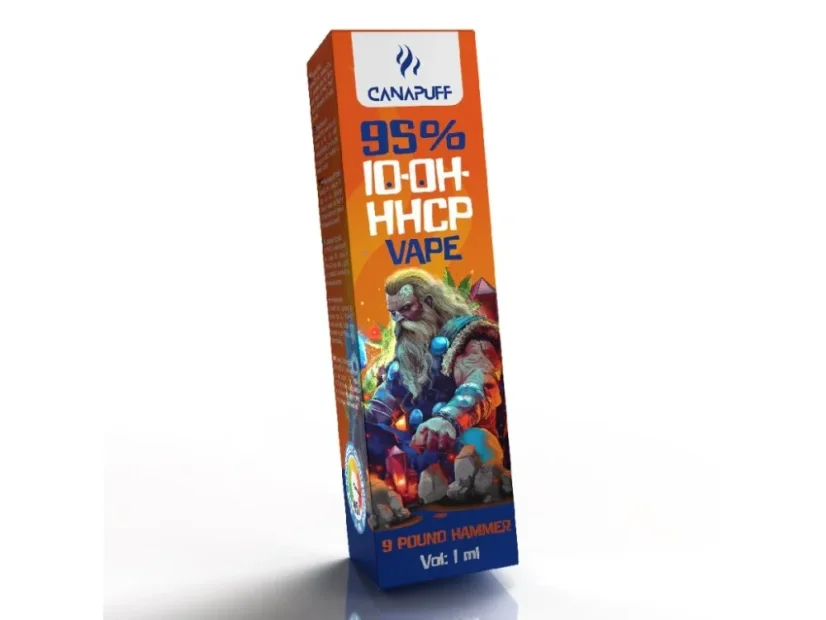 CanaPuff 10-OH-HHCP Wegwerp Vape Pen 9 Pond Hamer, 10-OH-HHCP 95%, 1 ml