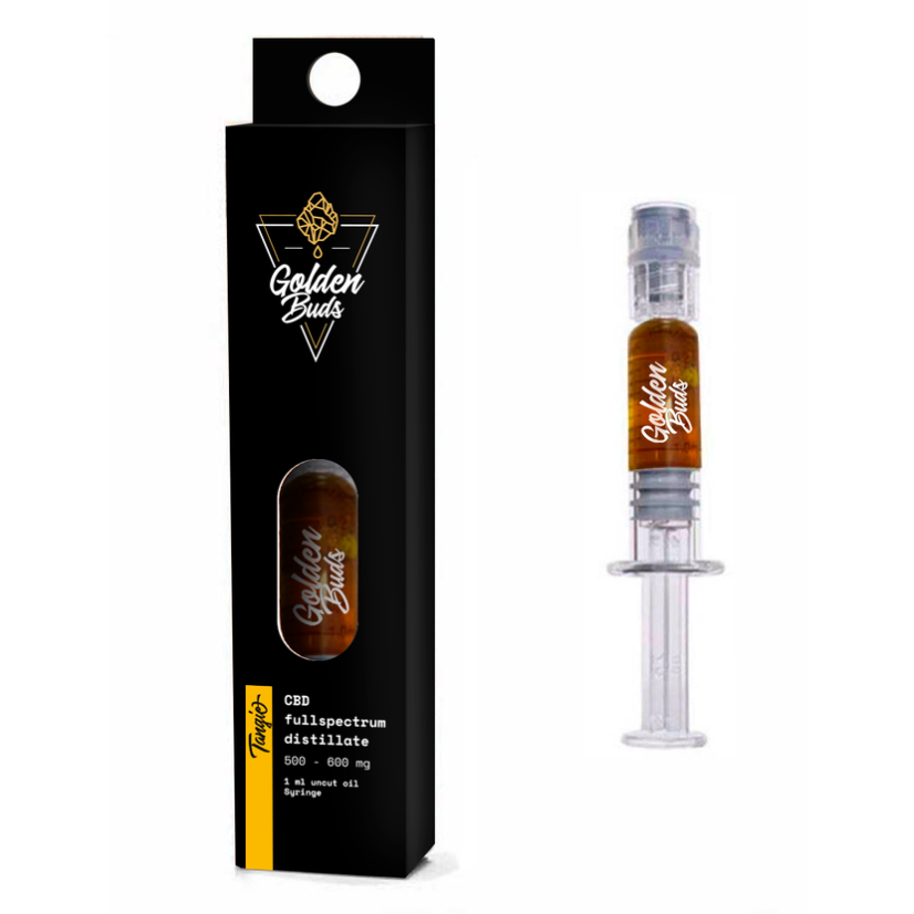 Golden Buds Concentré CBD Tangie en seringue, 60%, 1 ml, 600 mg