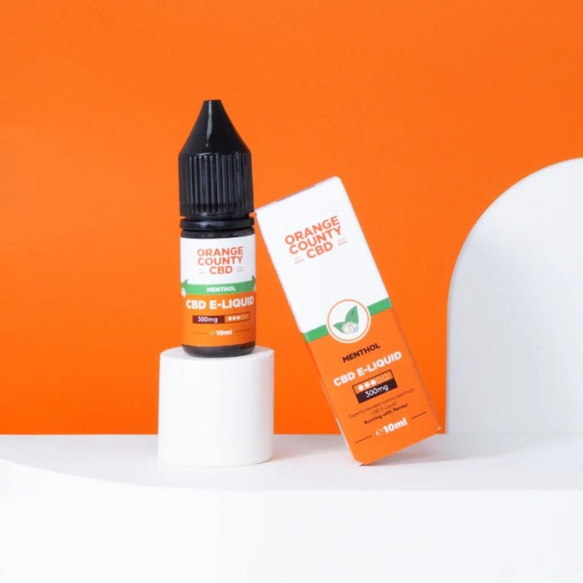 Orange County CBD E-Lichid Mentol, CBD 300 mg, 10 ml