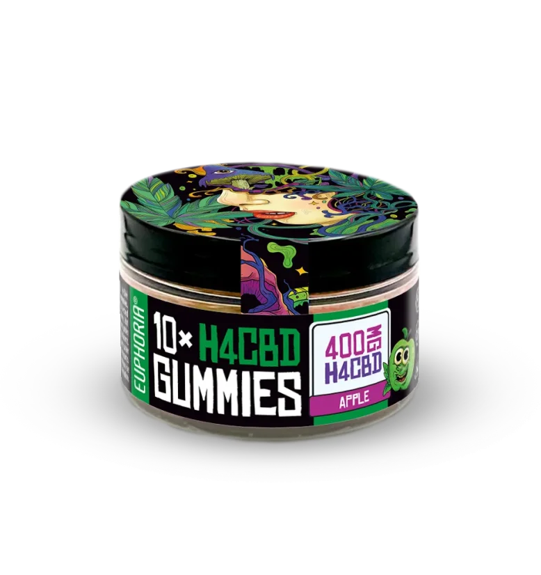 Euphoria H4CBD Gummies Apple, 10 buc x 40 mg, 400 mg