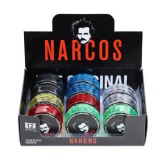 Narcos Plastové brusky, 3 díly, vitrína 12 ks