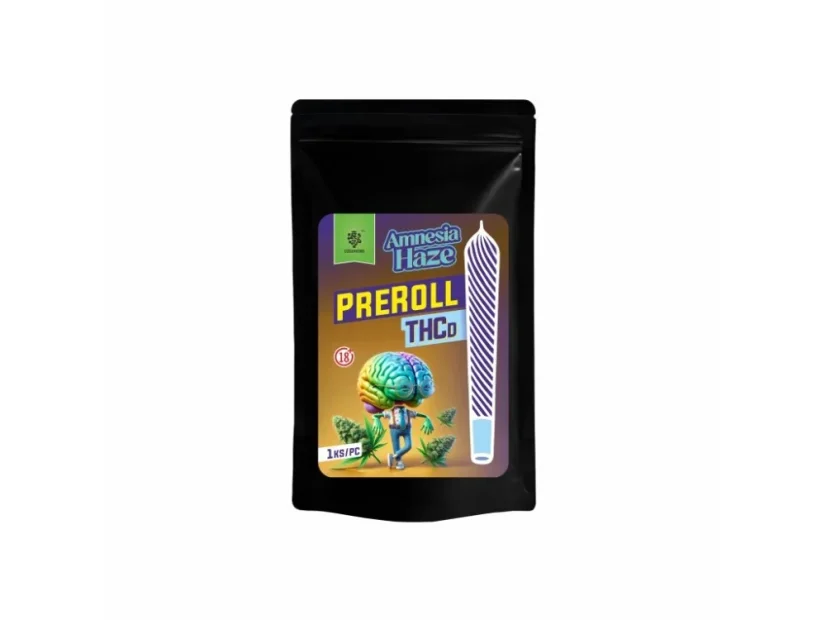 Czech CBD THCD Preroll Amnesia Haze, 1 stk