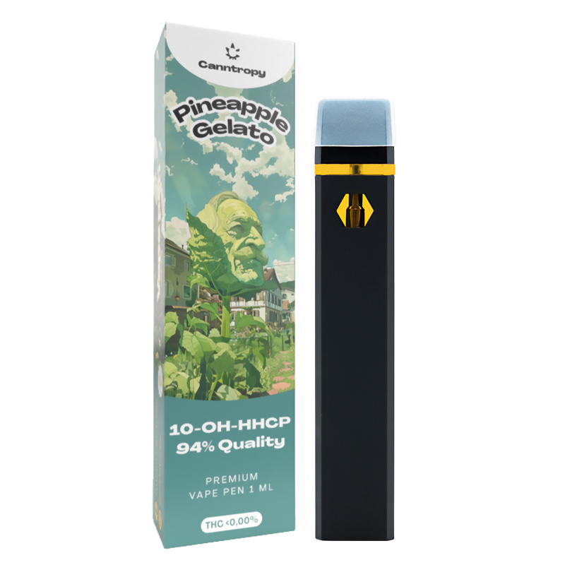 Canntropy 10-OH-HHCP Vape Pen Pineapple Gelato, 10-OH-HHCP 94% kakovosti, 1 ml