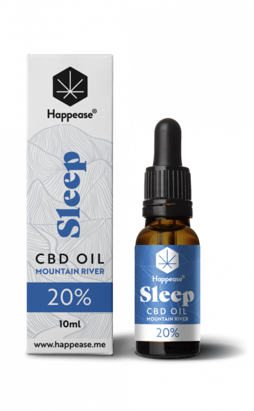 Aceite de CBD Happease Sleep Mountain River, 20% CBD, 2000 mg, 10 ml