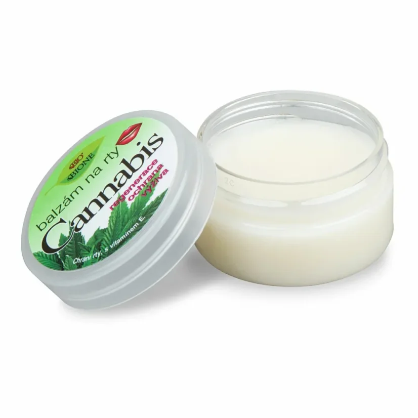 Balsam de buze Bione Cannabis cu filtru UV și vitamina E, 25 ml