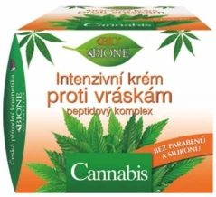 Bione Intenzívny krém proti vráskam CANNABIS s peptidy, ceramidy a inositolom 51 ml
