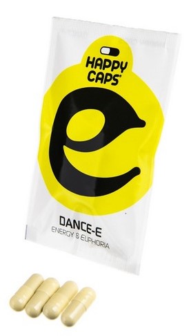 Happy Caps Dance E - Gélules énergétiques et euphorisantes, (complément alimentaire), 4 g