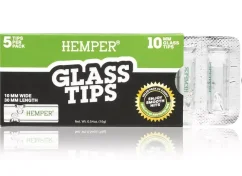 HEMPER Glas Filter Tips, 10 mm