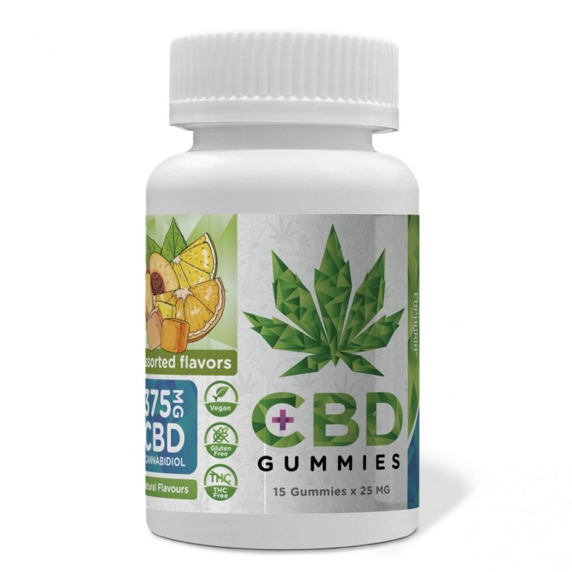 Euphoria Bonbons CBD Mélanger 375 mg CBD, 15 pcs X 25 mg