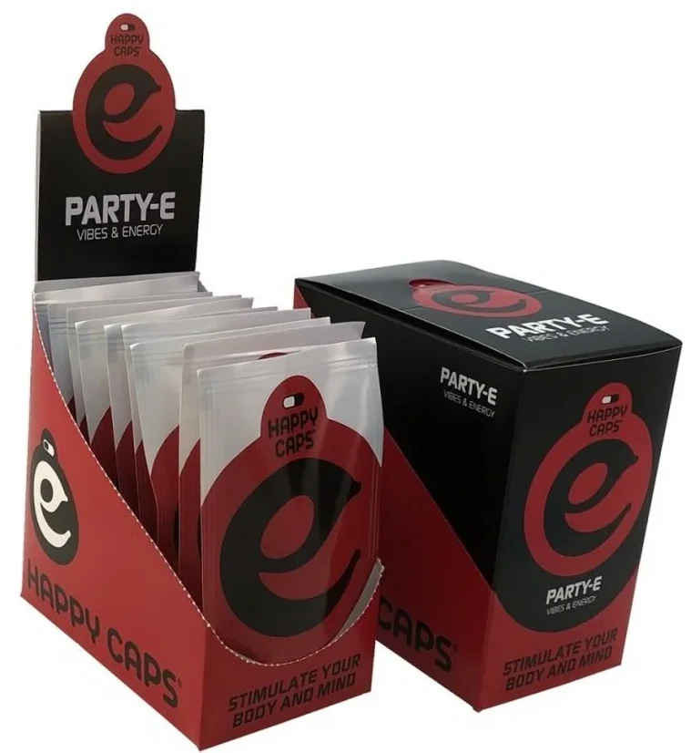 Happy Caps Party E - Capsule energizante și încurajatoare, (supliment alimentar), Cutie 10 buc, 40 g