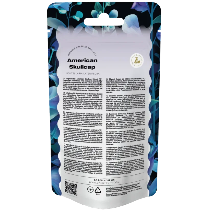 Canntropy Amerikansk skærmbæger (Scutellaria lateriflora), Ekstrakt 10:1, 10 - 100 g