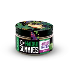 Euphoria Permen Karet H4CBD Rasa Apel, 10 pcs x 40 mg, 400 mg