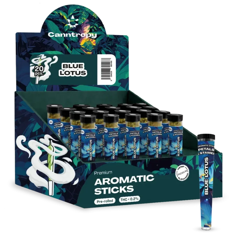 Canntropy Blue Lotus Preroll-uri, cutie display 20 buc