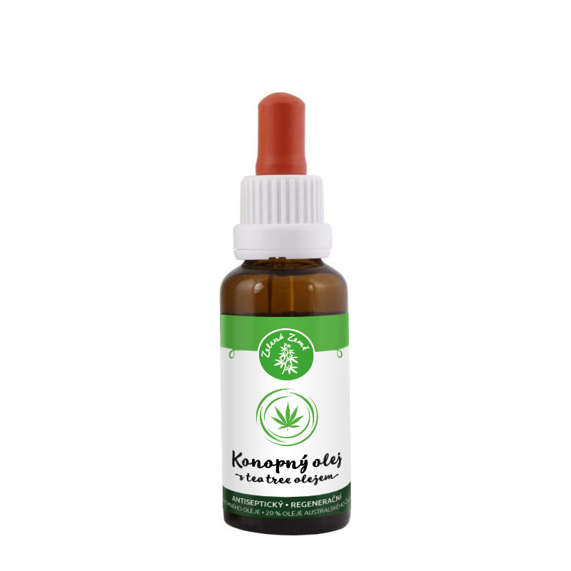 Zelená Země Hanf & Tee Tree Öl, 30 ml