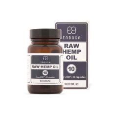 Endoca RAW Cápsulas de aceite de cáñamo 300 mg CBD + CBDa, 30 uds.