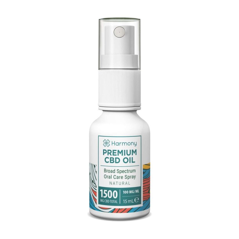 Harmony CBD Spray Îngrijire bucală 1500 mg, 15 ml, Natural
