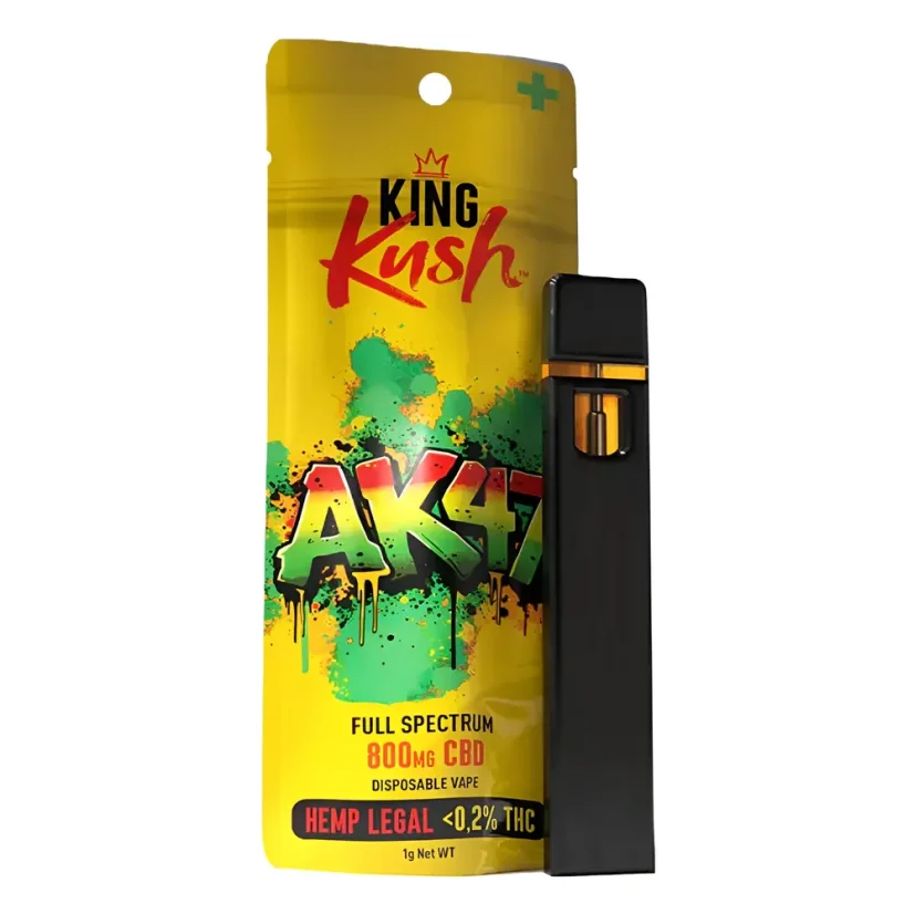 King Kush XL CBD penna per vaporizzatore AK 47, 800 mg CBD, 1 ml