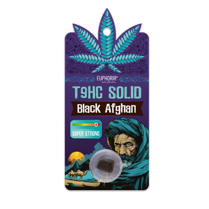 Euphoria T9HC Solid Black Afghan, 1 g