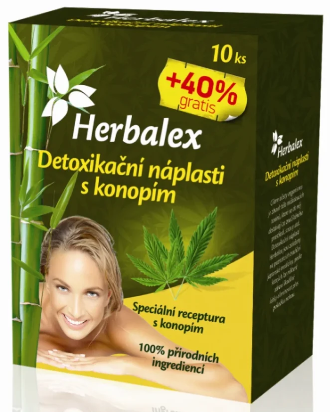 Herbalex დეტოქსიკაციის ლაქები კანაფის 10 ცალი + 40% უფასო Herbalex დეტოქსიკაციის ლაქები კანაფის 10 ცალი + 40% უფასო