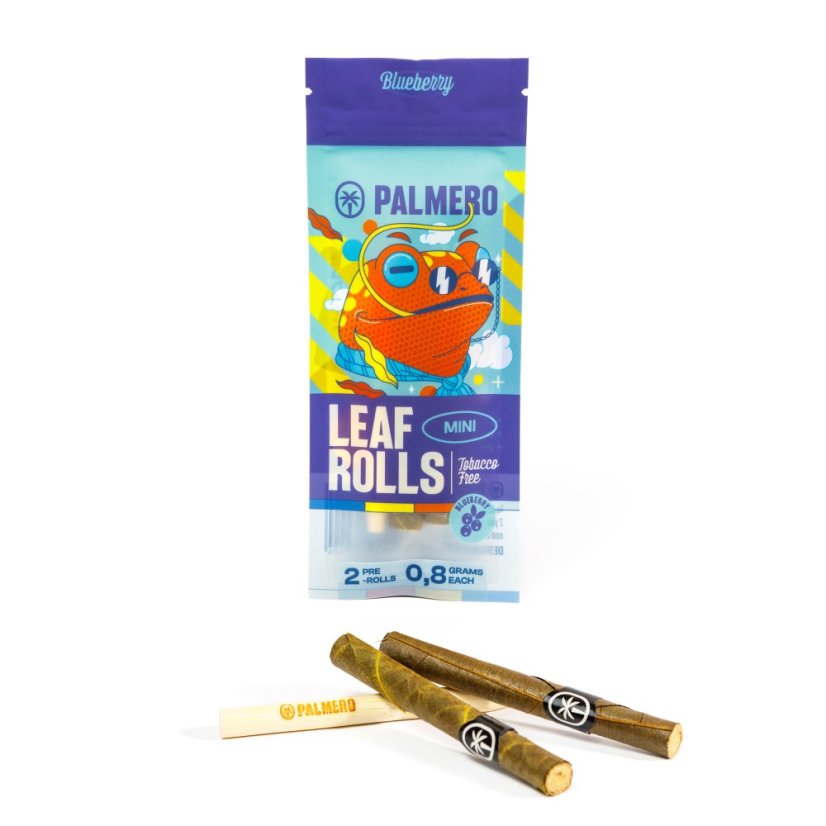 Palmero Mini Myrtille, 2x wraps à la feuille de palmier, 0,8g