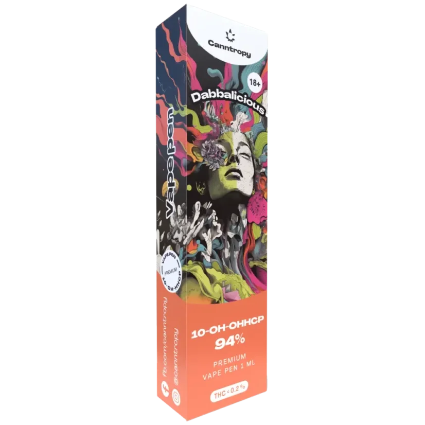 Canntropy 10-OH-HHCP Vape Pen Dabbalicious, 10-OH-HHCP 94% kakovost, 1 ml