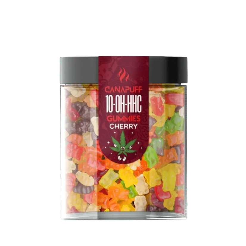 CanaPuff Gomitas de 10-OH-HHC Cereza, THC menos del 0 %, 10 - 50 uds.
